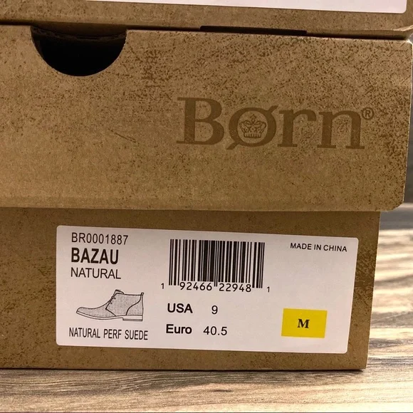 NIB Born Bazau Perforated Suede Ankle Chukka Boot - Picture 11 of 11